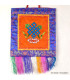 Tenture bouddhiste Noeud sans fin orange Tentures tibétaines Bouddha NSF5