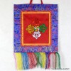 Tenture tibétaine double dorjé rouge 30 X 32 cm Tentures tibétaines Bouddha DRJ4