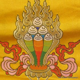 Porte courrier bouddhiste en soie Lungta Tentures tibétaines Bouddha PCB6