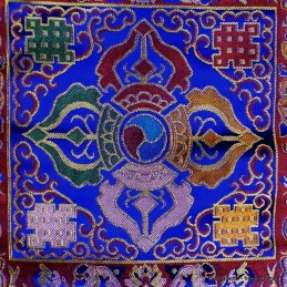 Porte courrier bouddhiste en soie Lungta 