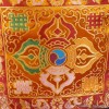 Porte courrier bouddhiste en soie symbole Dorjé Tentures tibétaines Bouddha PCB7
