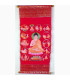 Tenture tangka tibétain sur Velours La Vie de Bouddha Tentures tibétaines Bouddha TCH1