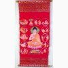 Tenture tangka tibétain sur Velours La Vie de Bouddha Tentures tibétaines Bouddha TCH1