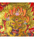 Tenture tangka tibétain Mahakala sur velours Tentures tibétaines Bouddha TCH3
