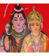 Tenture tangka tibétain Ganesh et Parvati Tentures tibétaines Bouddha TCH2