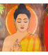 Tenture tangka tibétain Bouddha sous l'arbre de Boddhi Tentures tibétaines Bouddha TCH4