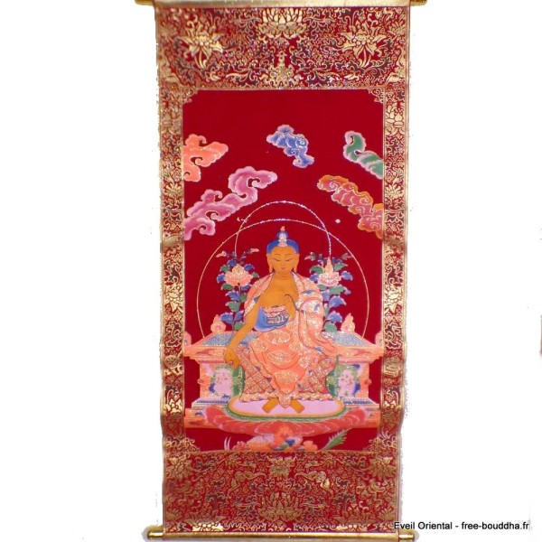 Tenture tangka tibétain Maitreya Tentures tibétaines Bouddha TCH6