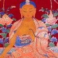 Tenture tangka tibétain Maitreya Tentures tibétaines Bouddha TCH6
