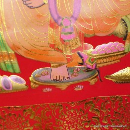 Tenture tangka tibétain Dieu Ganesh 