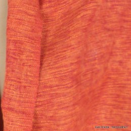 Echarpe laine de yak rouge orange 