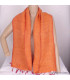 Echarpe népalaise orange Echarpes Laine de Yak ECHA35
