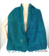 Echarpe népalaise bleu vert Echarpes Laine de Yak ECHA36