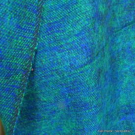Echarpe népalaise bleu vert Echarpes Laine de Yak ECHA36