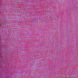 Echarpe laine de yak fuschia bleu - Echarpes Laine Homme Femme
