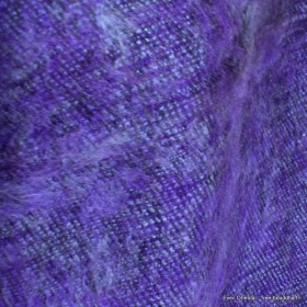 Echarpe ethnique népalaise violet bleu Echarpes Laine de Yak ECHA47