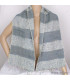 Echarpe pour homme rayures gris bleuté Tous les pashminas ECHA57