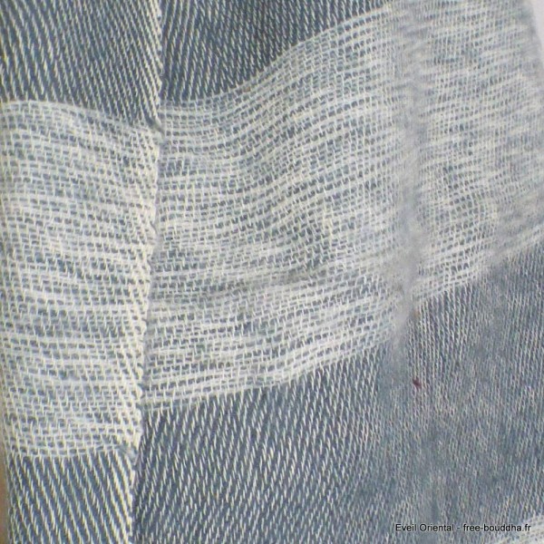 Echarpe pour homme rayures gris bleuté Tous les pashminas ECHA57
