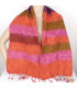 Echarpe en laine orange kaki Echarpes Laine de Yak ECHA81