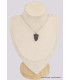 Pendentif argent Shungite noble argentée brute Pendentifs pierres naturelles BK22.12