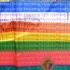 Drapeau tibétain en soie plusieurs divinités 94 x 68 cm Drapeaux tibétains DTDB1