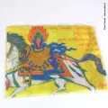 Drapeau tibétain en soie plusieurs divinités 94 x 68 cm - Drapeaux tibétains