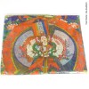 Drapeau tibétain en soie plusieurs divinités 94 x 68 cm Drapeaux tibétains DTDB1