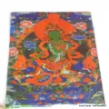 Drapeau tibétain en soie plusieurs divinités 94 x 68 cm - Drapeaux tibétains