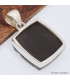 Pendentif Shungite Elite carré serti clos Bijoux en Shungite BK22.15