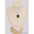 Pendentif Shungite Elite carré serti clos Bijoux en Shungite BK22.15