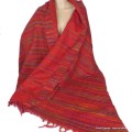 Grand châle ethnique népalais rouille foncé 100 x 200 cm Grand Châle népalais 100 x 200 cm GCN19