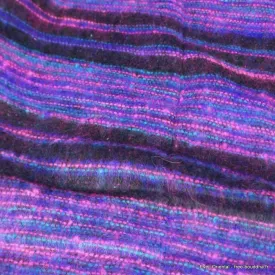 Grand châle de méditation 100 x 200 cm noir violet - Châle de méditation 100 x 200 cm
