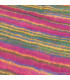 Grand châle de méditation 100 x 200 cm vert fuschia Grand Châle népalais 100 x 200 cm GCN21