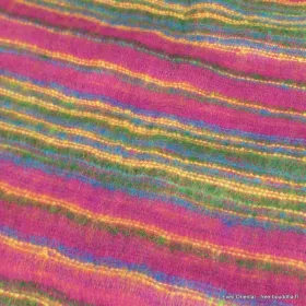 Grand châle de méditation 100 x 200 cm vert fuschia - Châle de méditation 100 x 200 cm
