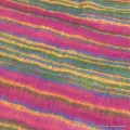 Grand châle de méditation 100 x 200 cm vert fuschia - Châle de méditation 100 x 200 cm
