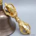 Cloche tibétaine et dorjé tibétain haute qualité 17 cm - Objets rituels bouddhistes