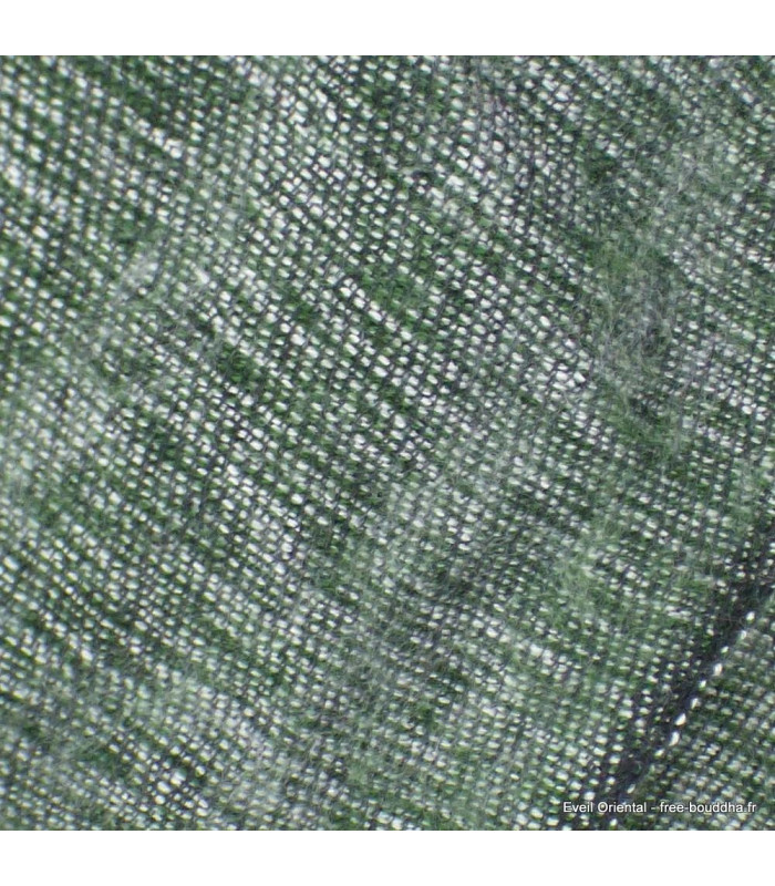 Châle népalais vert forêt marbré Châles laine de yak CPLY220