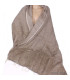 Châle népalais marron taupe Châles laine de yak CPLY221