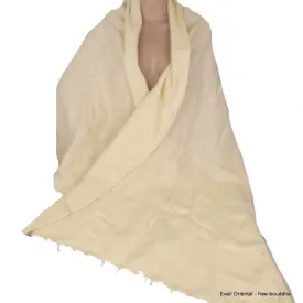 Châle népalais jaune pastel - Châles laine de yak