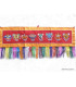 Tenture tibétaine dessus de porte Signes Auspicieux rouge Tentures tibétaines Bouddha TSA8
