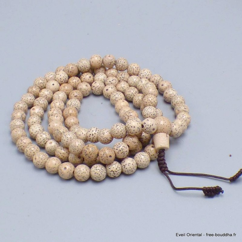 Mala 108 perles authentiques graines de Lotus Mala tibétain 108 perles MALALOT1.2