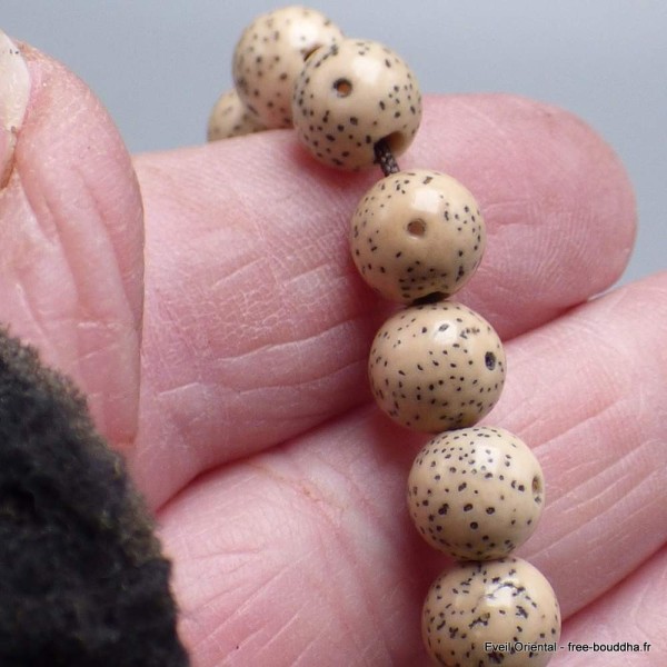 Mala 108 perles authentiques graines de Lotus Mala tibétain 108 perles MALALOT1.2
