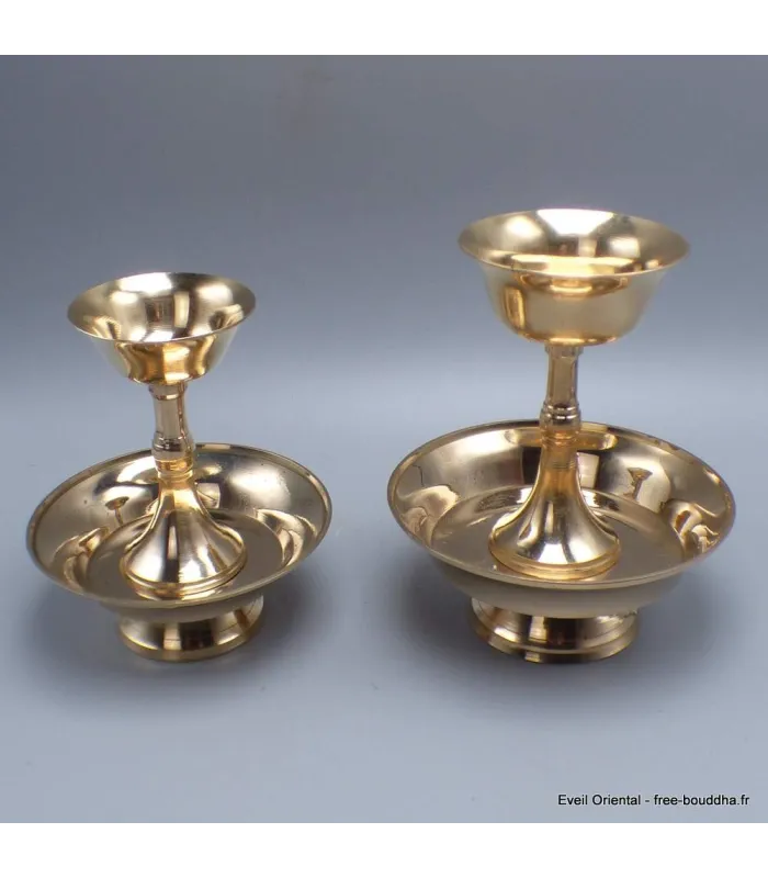 Serkyem pour offrandes bouddhistes en laiton 13 cm - Objets rituels bouddhistes