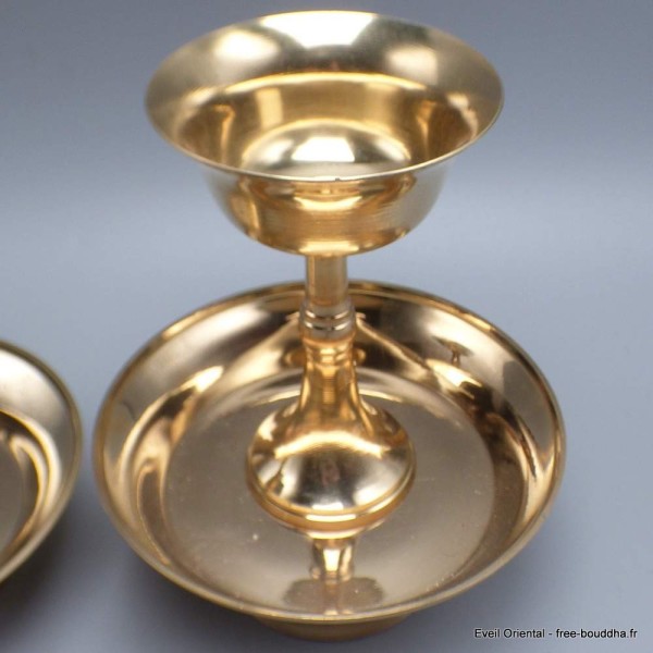 Serkyem pour offrandes bouddhistes en laiton 15 cm Objets rituels bouddhistes SERK3