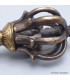 Dordjé vajra bouddhiste 9 branches bronze et laiton Cloches et dorjé tibétains DOR24