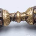Dorje vajra bouddhiste 9 branches bronze et laiton - Dordjé, double dorjé (sans cloche)