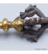 Dordjé vajra bouddhiste 5 branches bronze et laiton Cloches et dorjé tibétains DOR25