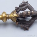 Dordjé vajra bouddhiste 5 branches bronze et laiton Cloches et dorjé tibétains DOR25