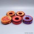 Housse étui pour tingshas tibétaines 8 cm Objets rituels bouddhistes HOUS1