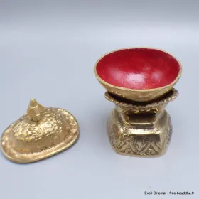 Kapala bouddhiste en laiton grand modèle 14 cm - Kapala bouddhiste