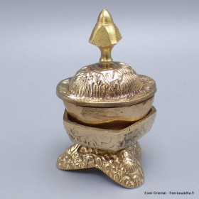 Kapala bouddhiste en laiton petit modèle 9 cm Kapala bouddhiste KAP2
